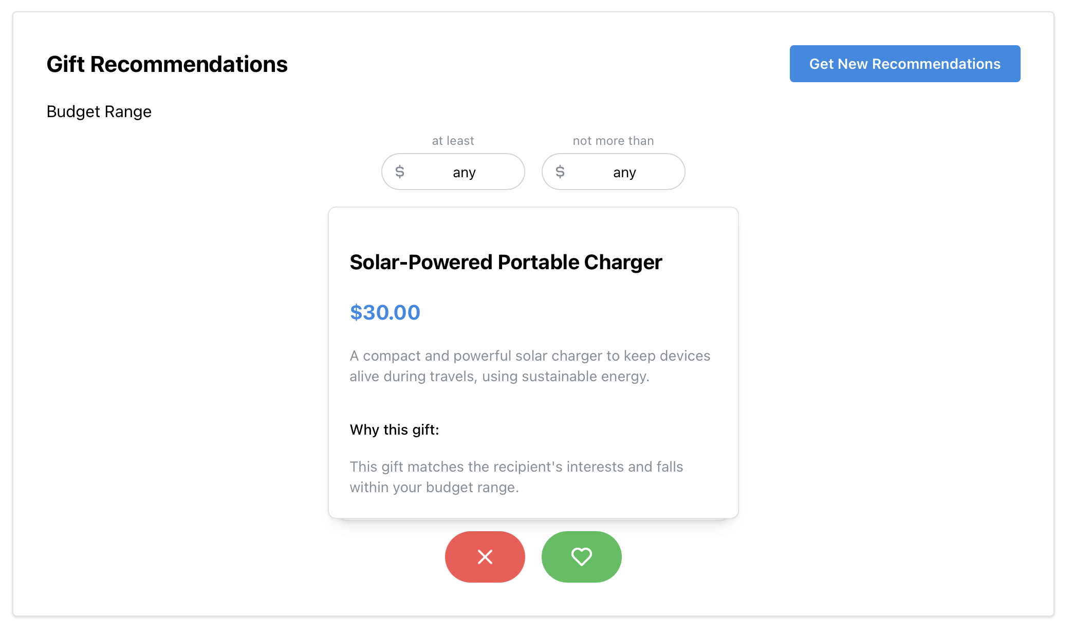 Get Gift Recommendations